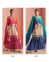 Kaveri By Sayuri Simar Silk Hand Mirror Work Designer Indo Western 